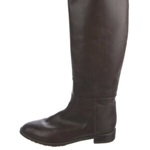 Stuart Weitzman brown leather riding boots